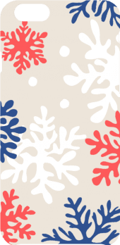 cover pattern natalizio :fiocchi di neve