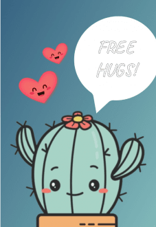 maglietta Free hugs!